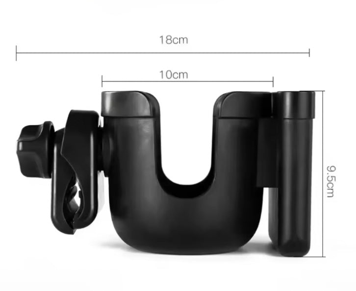 Phone and Cup Holder Stroller Attachment