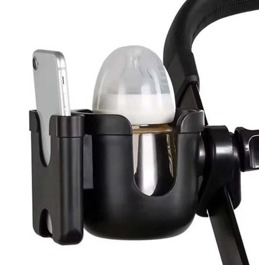 Phone and Cup Holder Stroller Attachment