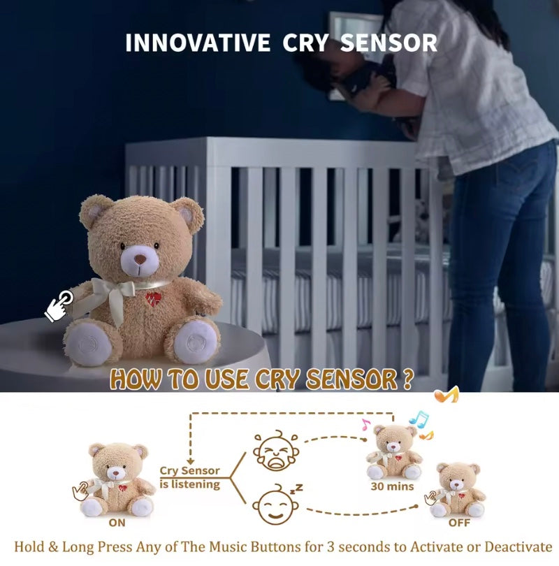 White Noise Teddy Bear