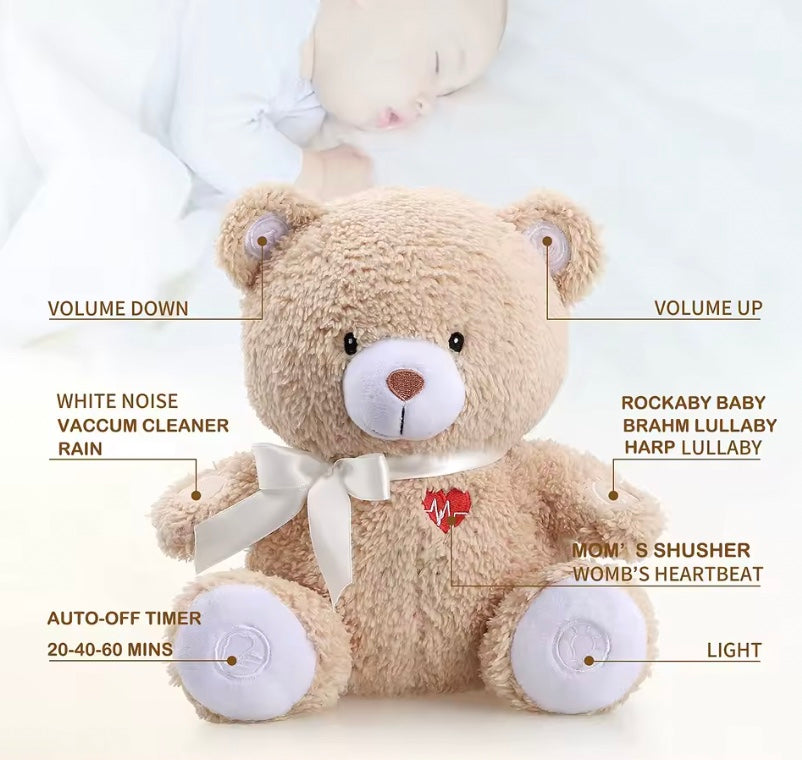 White Noise Teddy Bear