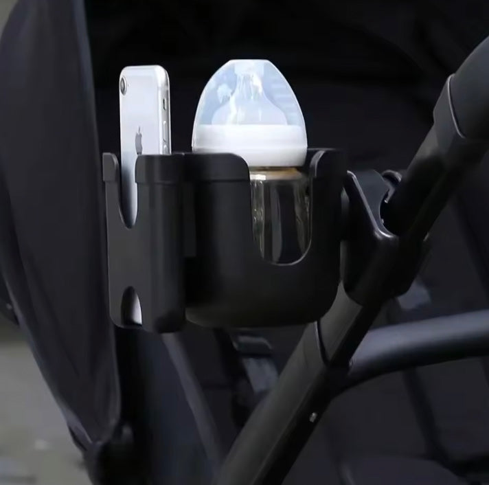 Phone and Cup Holder Stroller Attachment